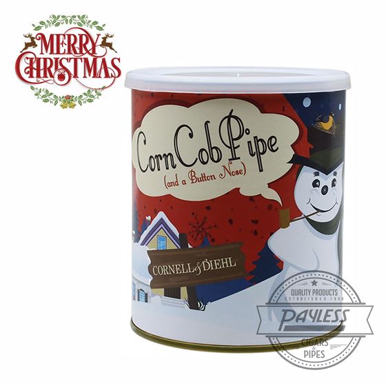 Cornell & Diehl Corn Cob Pipe and A Button Nose 8oz Tin