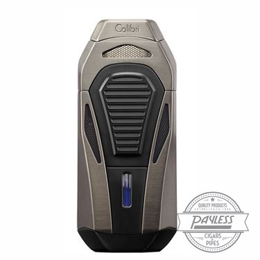Buy Colibri Boss Triple Jet Lighter with Cutter - Brushed Gunmetal (LI950T6) online Colibri Boss Triple Jet Lighter with Cutter - Brushed Gunmetal (LI950T6)