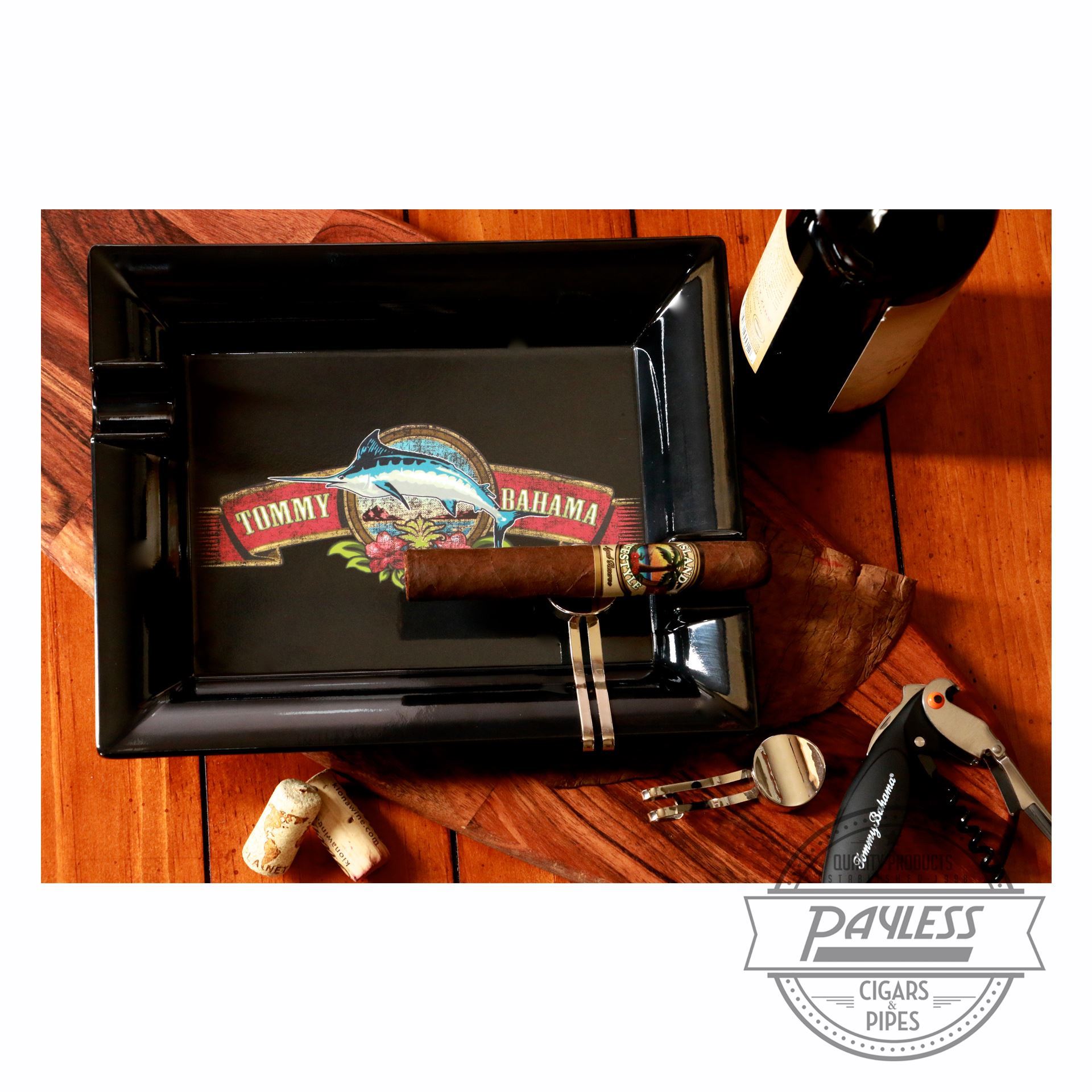 Tommy Bahama Cigar Band Indoor/Outdoor Ashtray