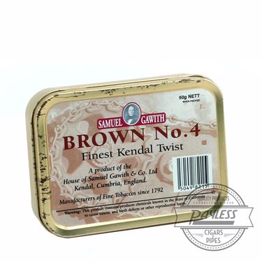 Buy Samuel Gawith Brown #4 Kendall Twist Tin Online Samuel Gawith Brown #4 Kendall Twist Tin