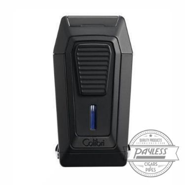 Buy Colibri Gotham Triple Flame Lighter With V-Cutter - Black & Black (LI970C1) Online Colibri Gotham Triple Flame Lighter With V-Cutter - Black & Black (LI970C1)
