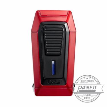 Buy Colibri Gotham Triple Flame Lighter With V-Cutter - Red & Black (LI970C4) Online Colibri Gotham Triple Flame Lighter With V-Cutter - Red & Black (LI970C4)
