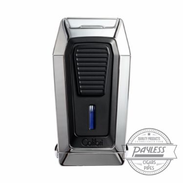 Buy Colibri Gotham Triple Flame Lighter With V-Cutter - Chrome & Black (LI970C2) Online Colibri Gotham Triple Flame Lighter With V-Cutter - Chrome & Black (LI970C2)