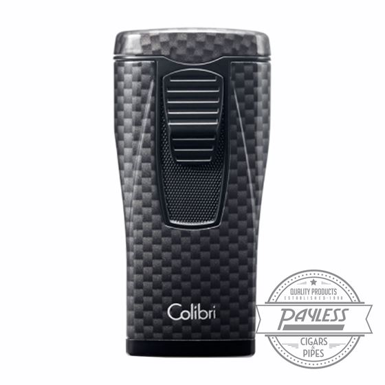 Colibri Monaco Triple-jet Flame Lighter Black Carbon Fiber (LI880T10)