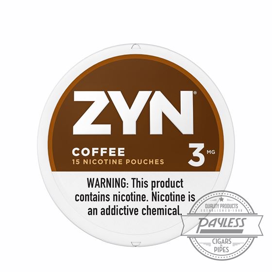 ZYN Coffee Flavored Nicotine Pouches 3mg TobaccoFree
