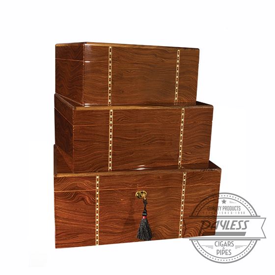 Savoy Ironwood Marquetry Humidor - Large