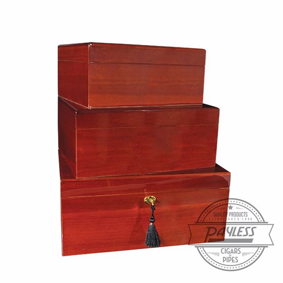 Savoy Mahogany Humidor - Medium