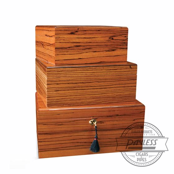 Savoy Zebrawood Humidor - Medium