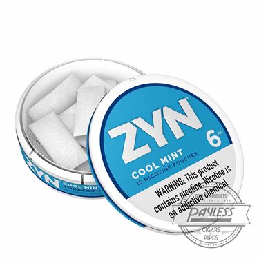 Peppermint Flavored ZYN Nicotine Pouches 6mg - Tobacco-Free - 5 Cans