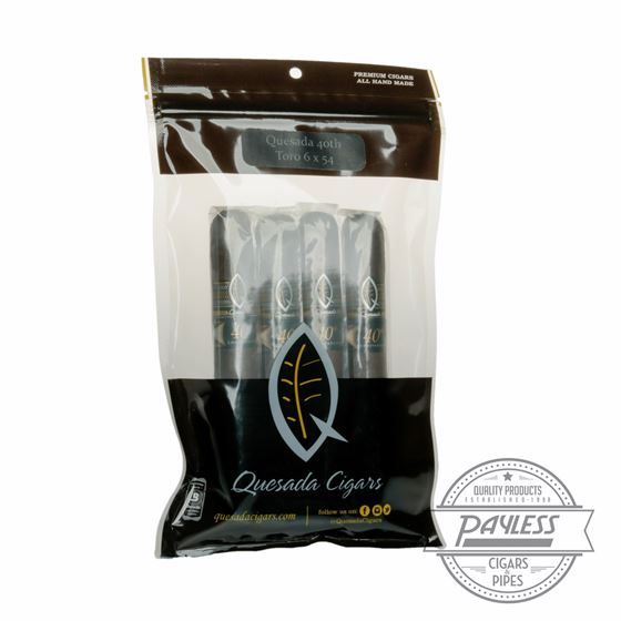 Quesada 40th Anniversary Toro 4Pack In Boveda Bag