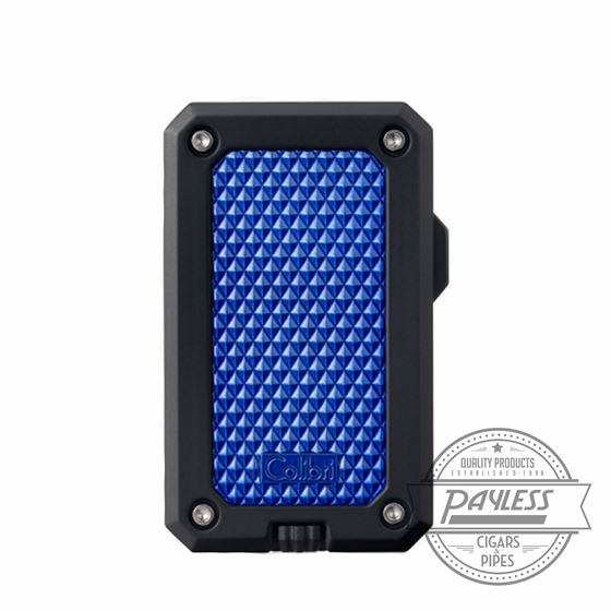 Colibri Rally Single Jet Flame Cigar Lighter Black & Blue (LI360T5)