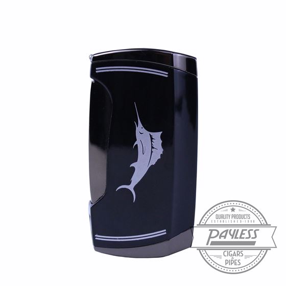 Tommy Bahama Rocker Black Dual Torch Lighter