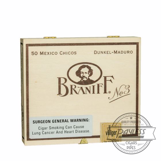 Braniff No. 3 Chicos Maduro 50-count box