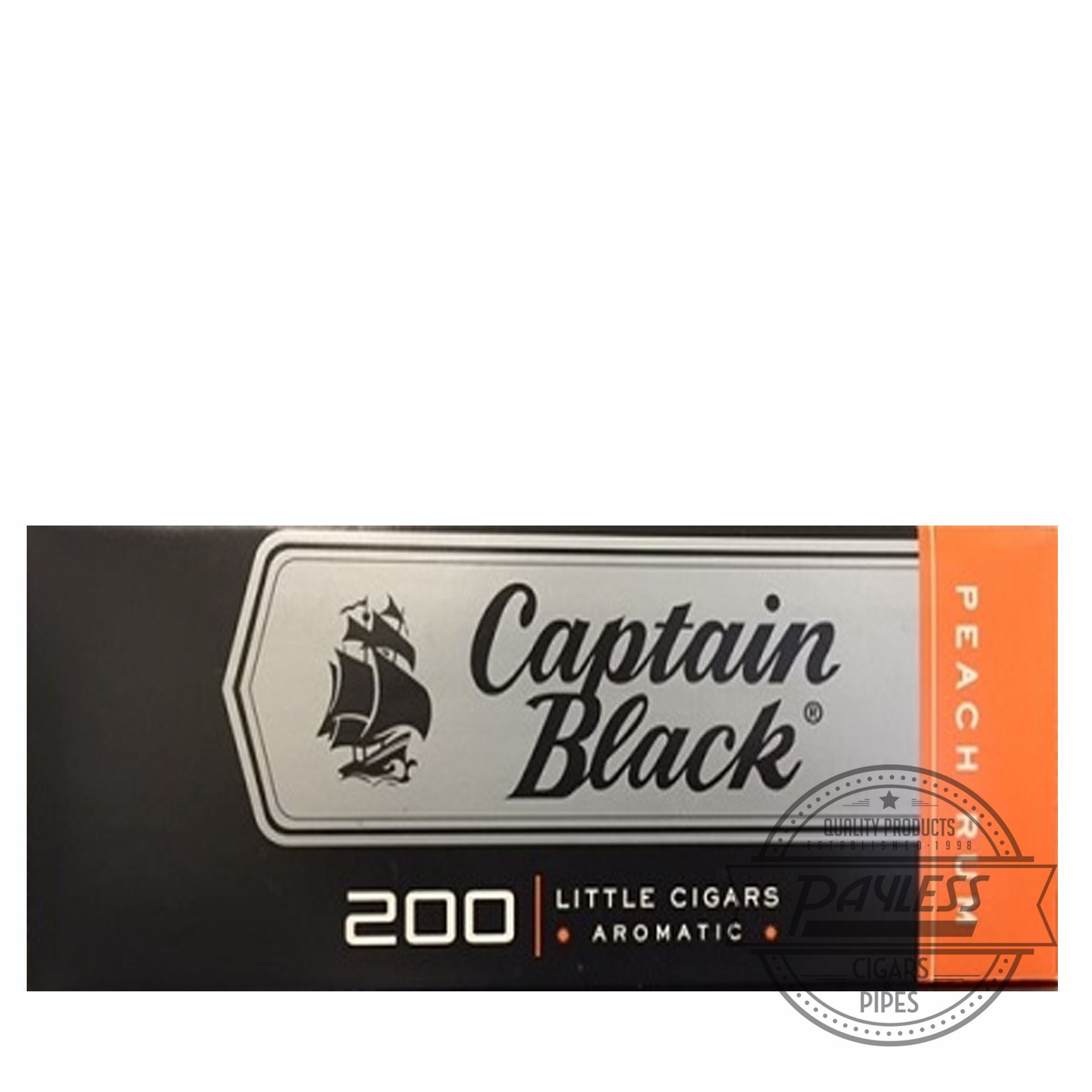 Captain Black Little Peach Rum Cigarillos -10 packs of 20