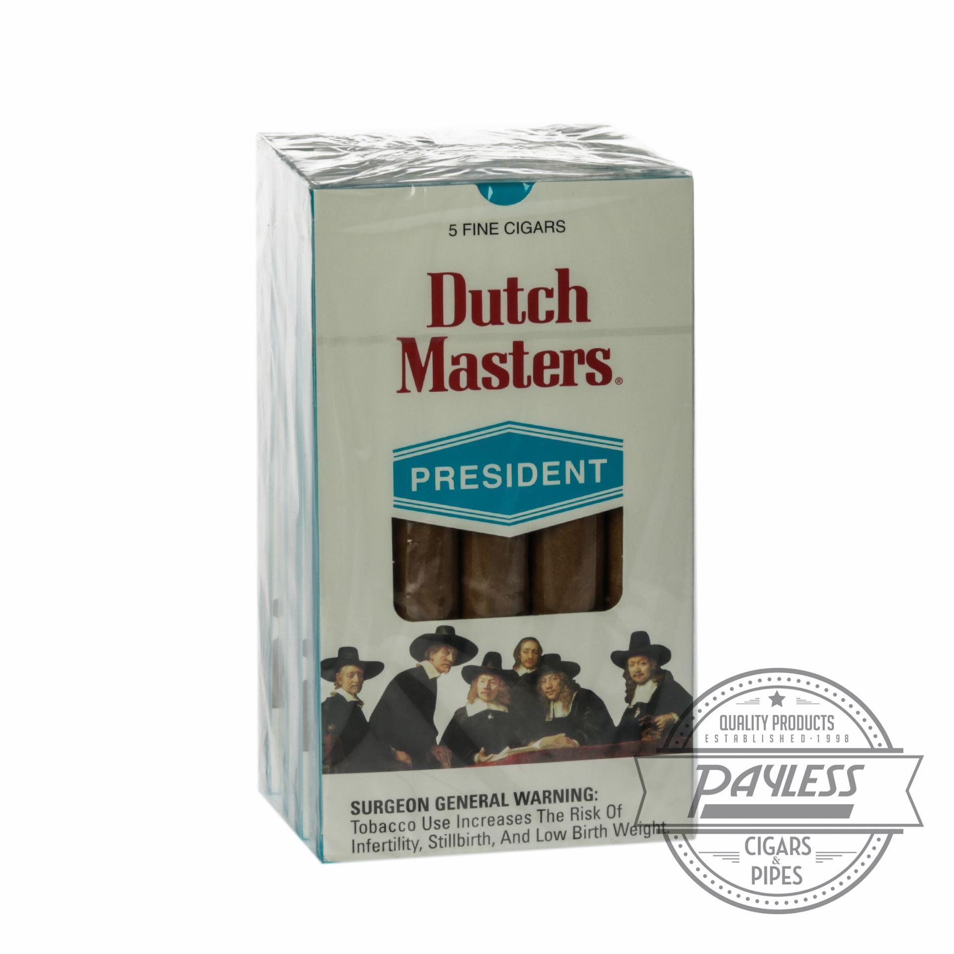 Dutch Masters President 5 Pack of Cigars (5 packs of 5)