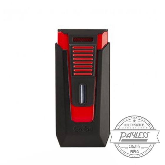 Colibri Slide Double-jet Flame Lighter - Black and Red (LI850T14)