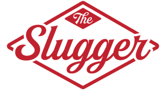 The Slugger Cursive Diamond Logo