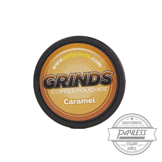 Caramel Flavored Grinds Coffee Pouch No Tobacco or Nicotine