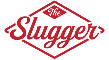 The Slugger Cursive Diamond Logo The Slugger Cursive Diamond Logo