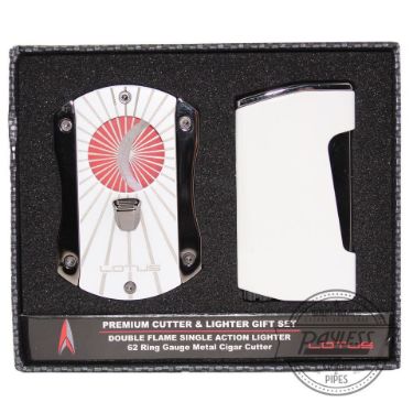 Lotus Chroma Lighter & Deception Cutter Gift Set - White Lotus Chroma Lighter & Deception Cutter Gift Set - White