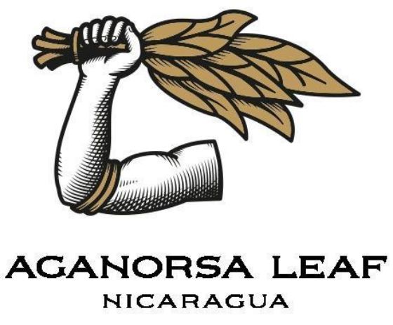 Aganorsa Leaf Logo - arm holding tobacco leaves