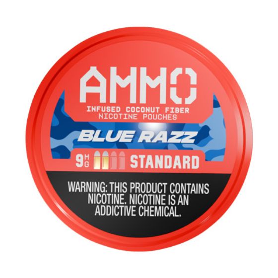 Ammo Blue Razz 9mg (5 Cans)