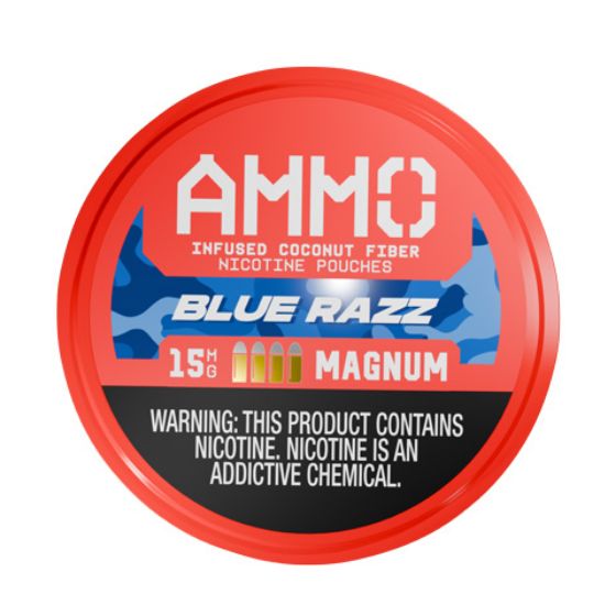 Ammo Blue Razz 15mg (5 Cans)