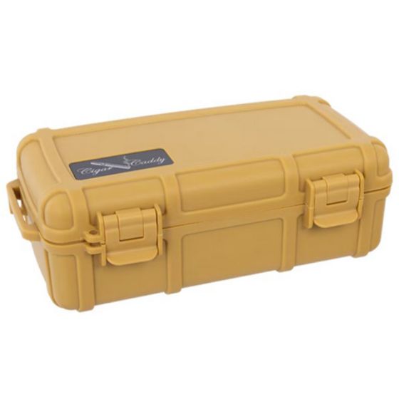 Cigar Caddy 10 Cigar Travel Humidor Tan