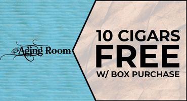 Aging Room box deal with 10 free cigars