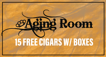 Aging Room box deal with 15 free cigars