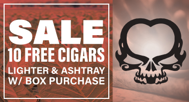 Asylum box deal with 10 free cigars lighter and Ashtray