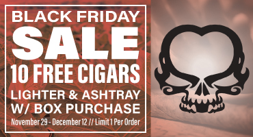 Asylum box deal with 10 free cigars lighter and Ashtray