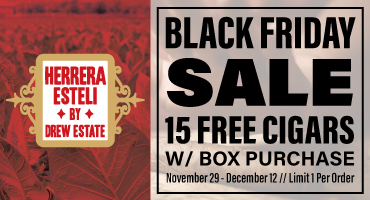 Herrera Esteli box deal with 15 free cigars