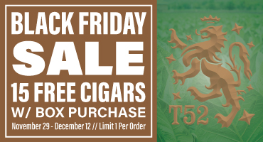 Liga Privada T52 box deal with 15 free cigars