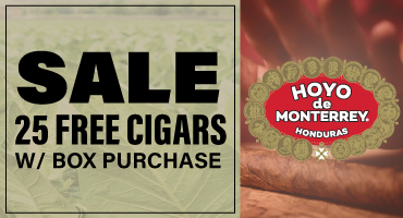 Hoyo De Monterrey box deal with 25 free cigars