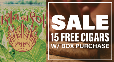 Isla Del Sol box deal with 15 free cigars