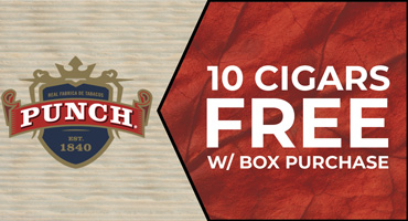 10 free cigars with Punch Box Purchase