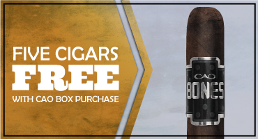 FREE CAO Bones 5-pack with box purchase