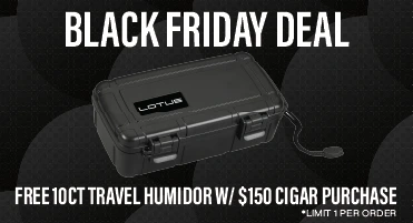 Free travel 10ct humidor with 150 dollar premium cigar box 